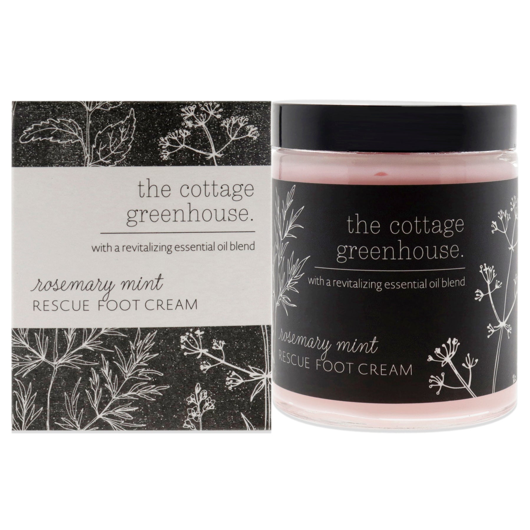 Rescue Foot Creme – Rosmarin Minze von The Cottage Greenhouse für Unisex – 6 Unzen Creme