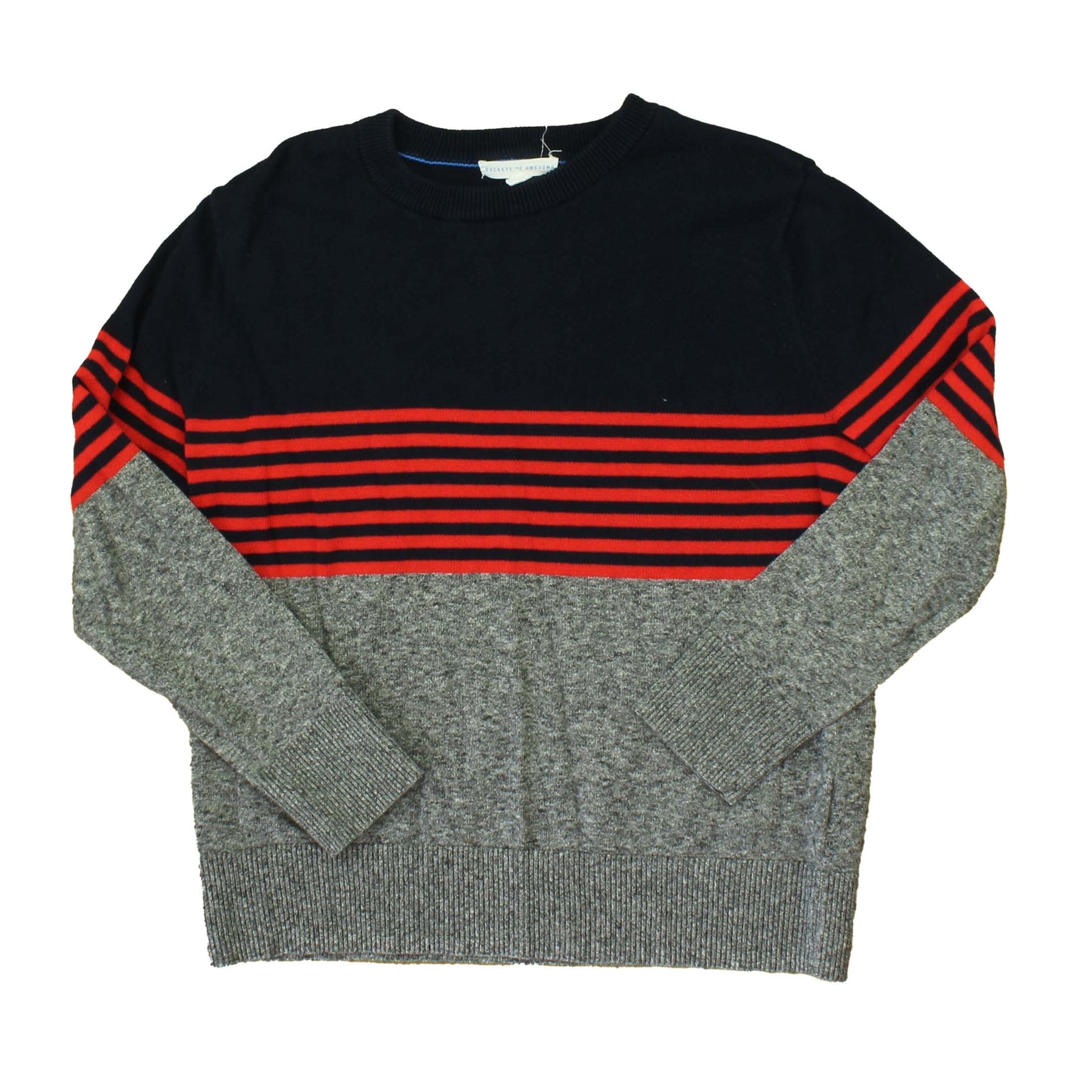Rockets Of Awesome Jungen Blau – Grau – Roter Pullover