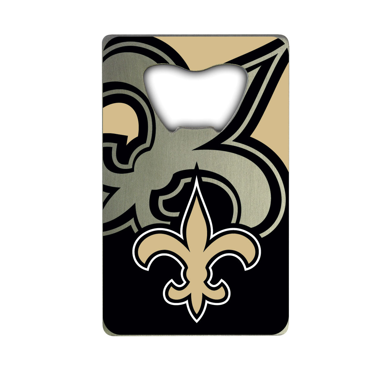 Fanmats New Orleans Saints Kreditkarten-Stil Flaschenöffner - 2 "x 3,25"