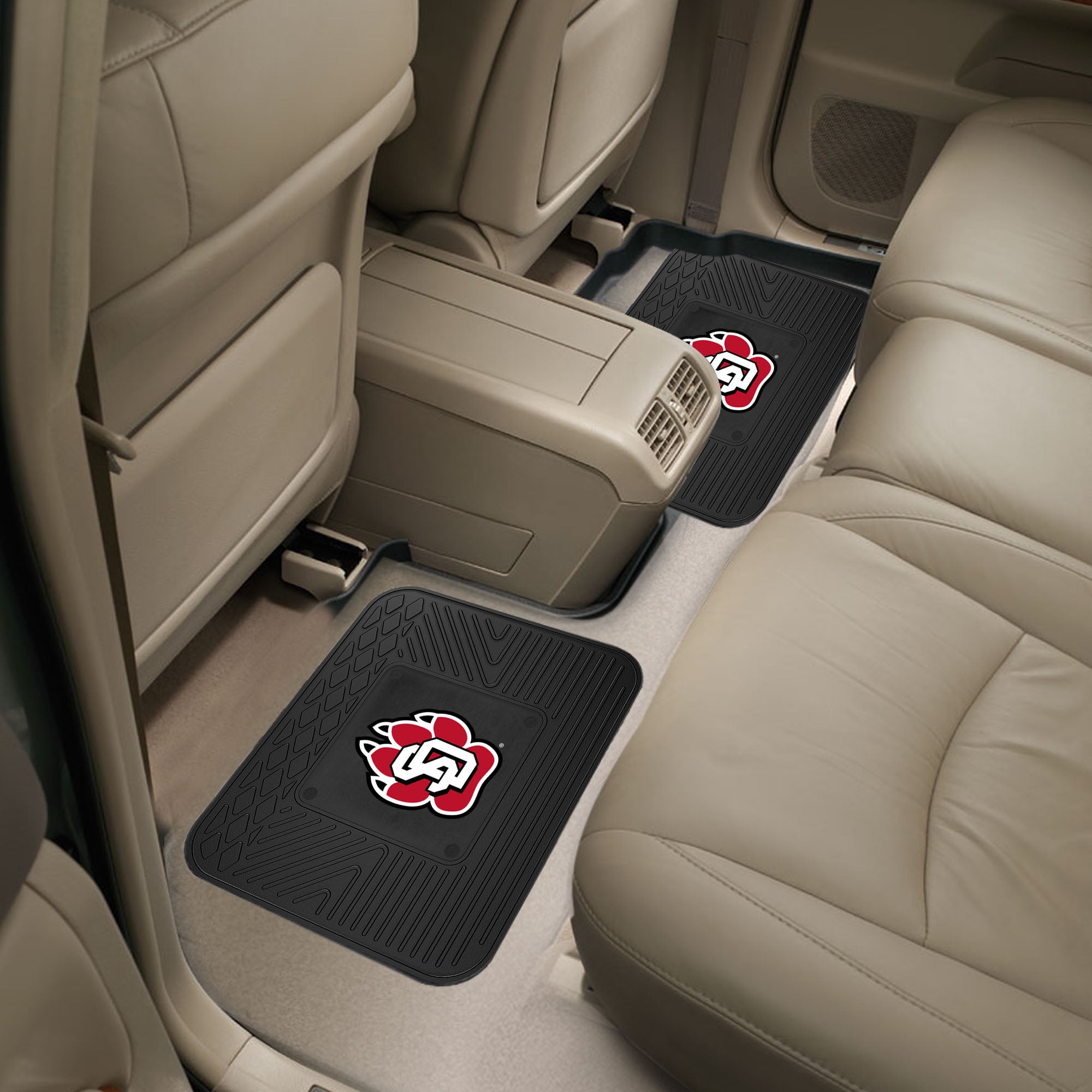 Fanmats South Dakota Coyotes Rücksitz Auto Utility Matten – 2 Stück Set