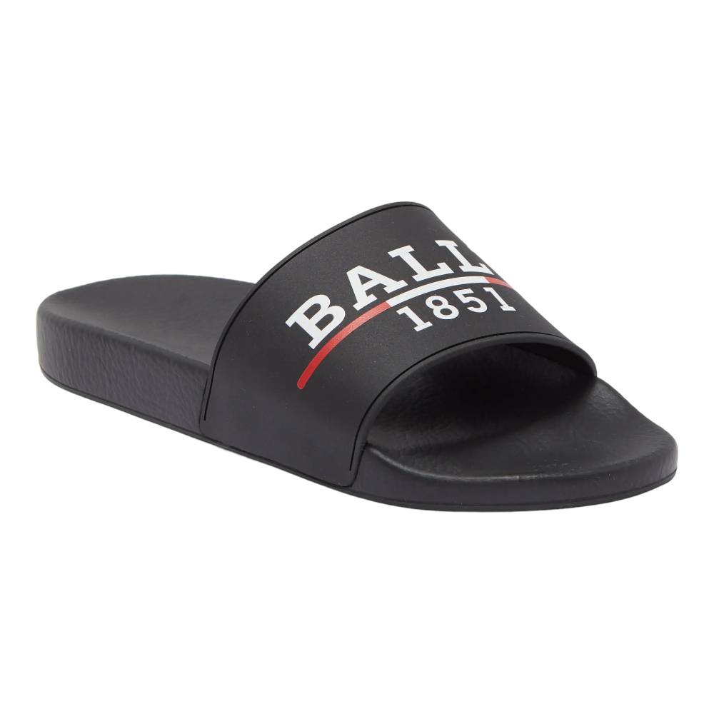 Bally Samuel Herren 6238702 Schwarz Gummi Pool Slide Sandalen