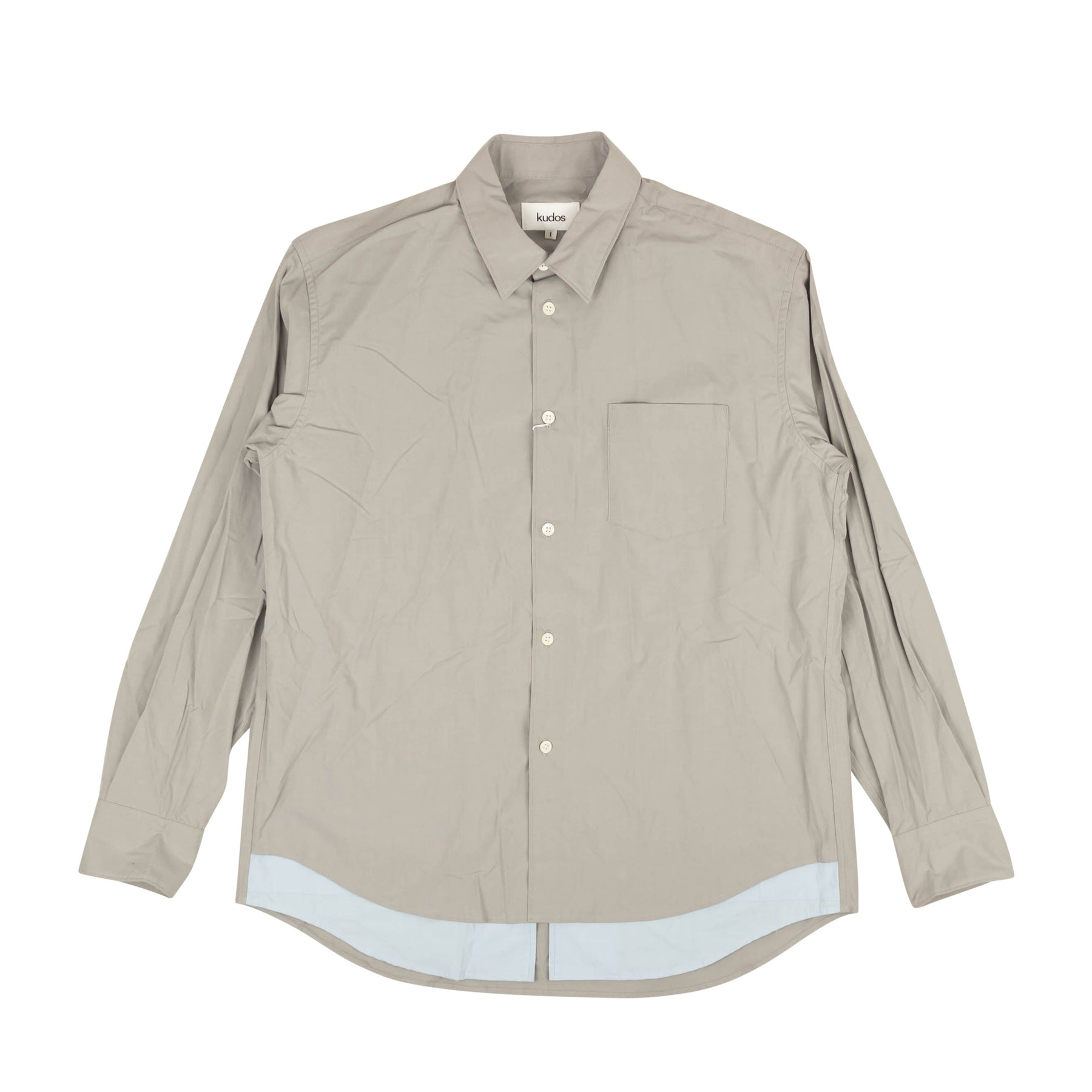 Kudos Double Opening Langarmshirt – Grau