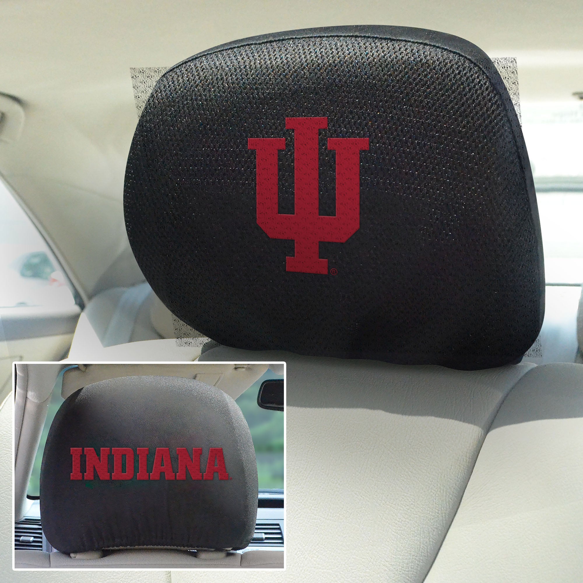 Fanmats Indiana Hooisers bestickt Kopf Rest Cover Set – 2 Stück