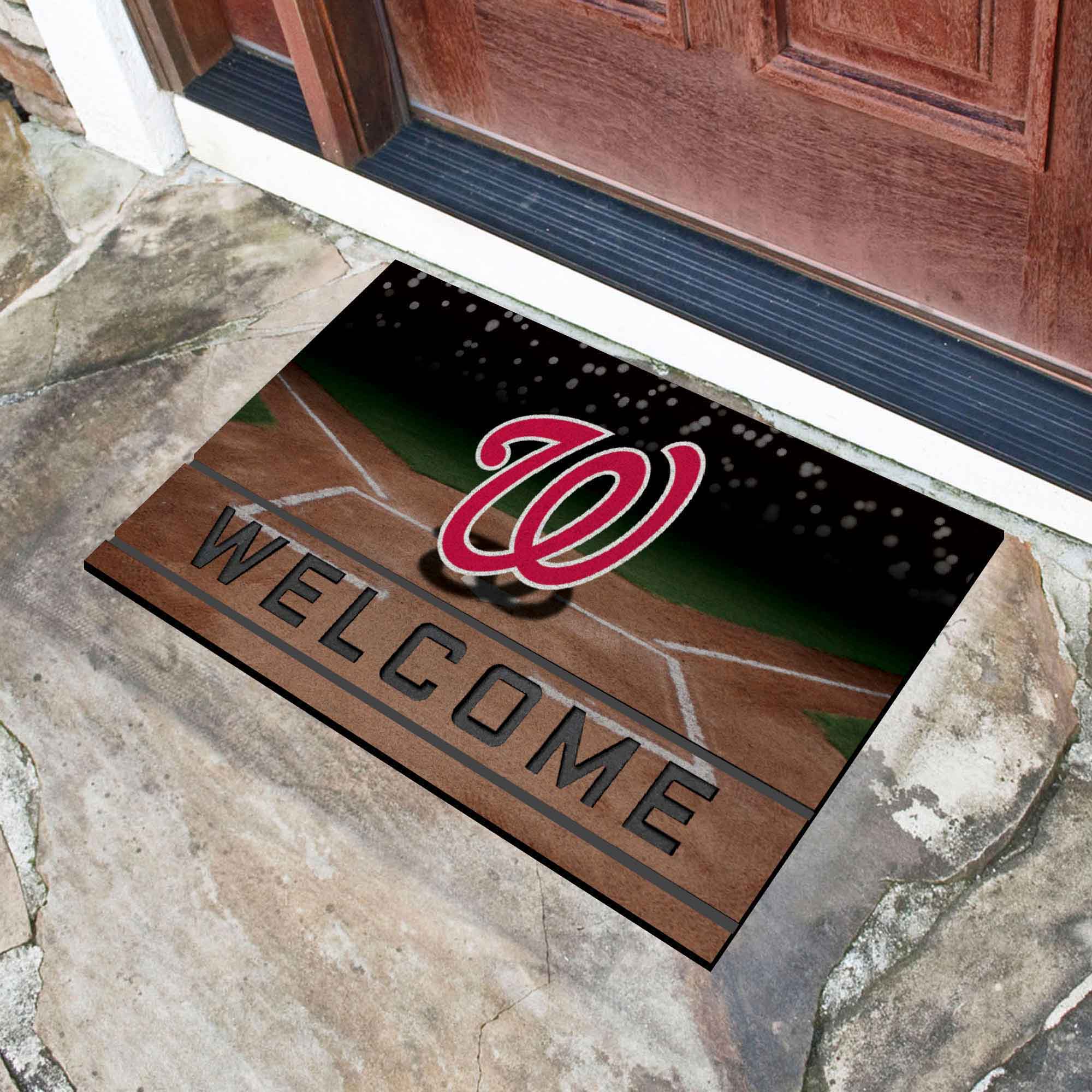 Fanmats Washington Nationals Gummi-Türmatte – 18′′ x 30′′