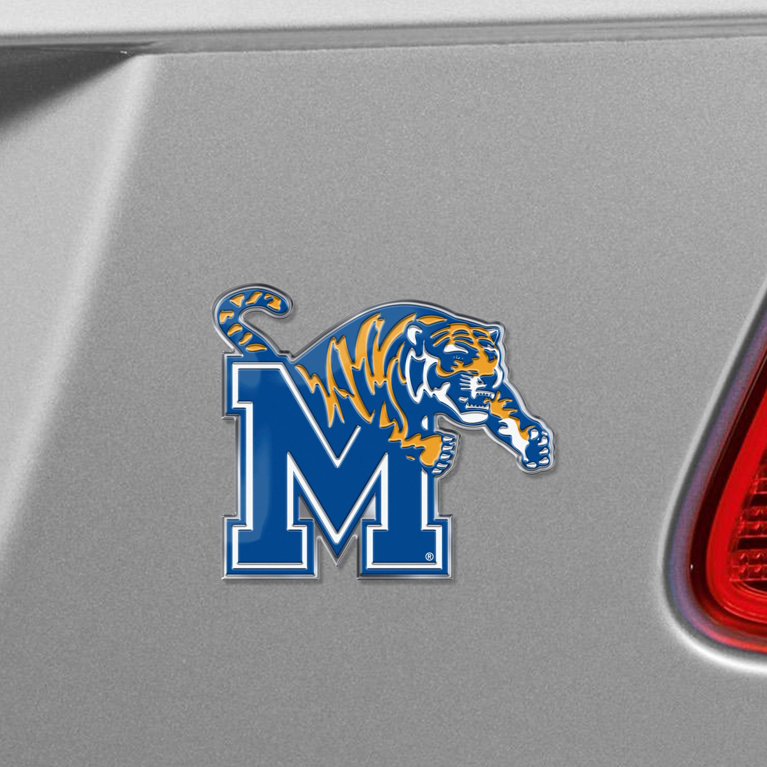 Fanmats Memphis Tigers Heavy Duty Aluminium geprägte Farbe Emblem