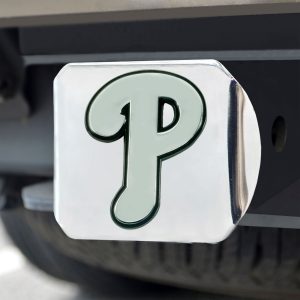Fanmats philadelphia phillies Chrom Metall Anhänglichkeit Abdeckung mit Chrom Metall 3D Emblem