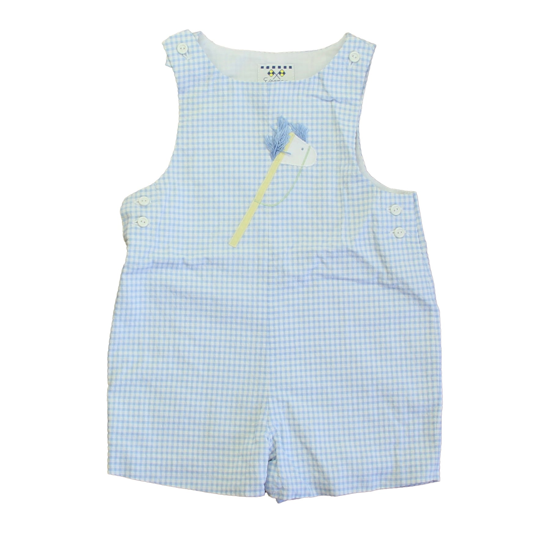 Florence Eiseman Jungen Blau – Weiß Strampler