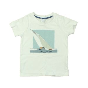 Jacadi Jungen weiß . Segelboot t-shirt 7805920116796