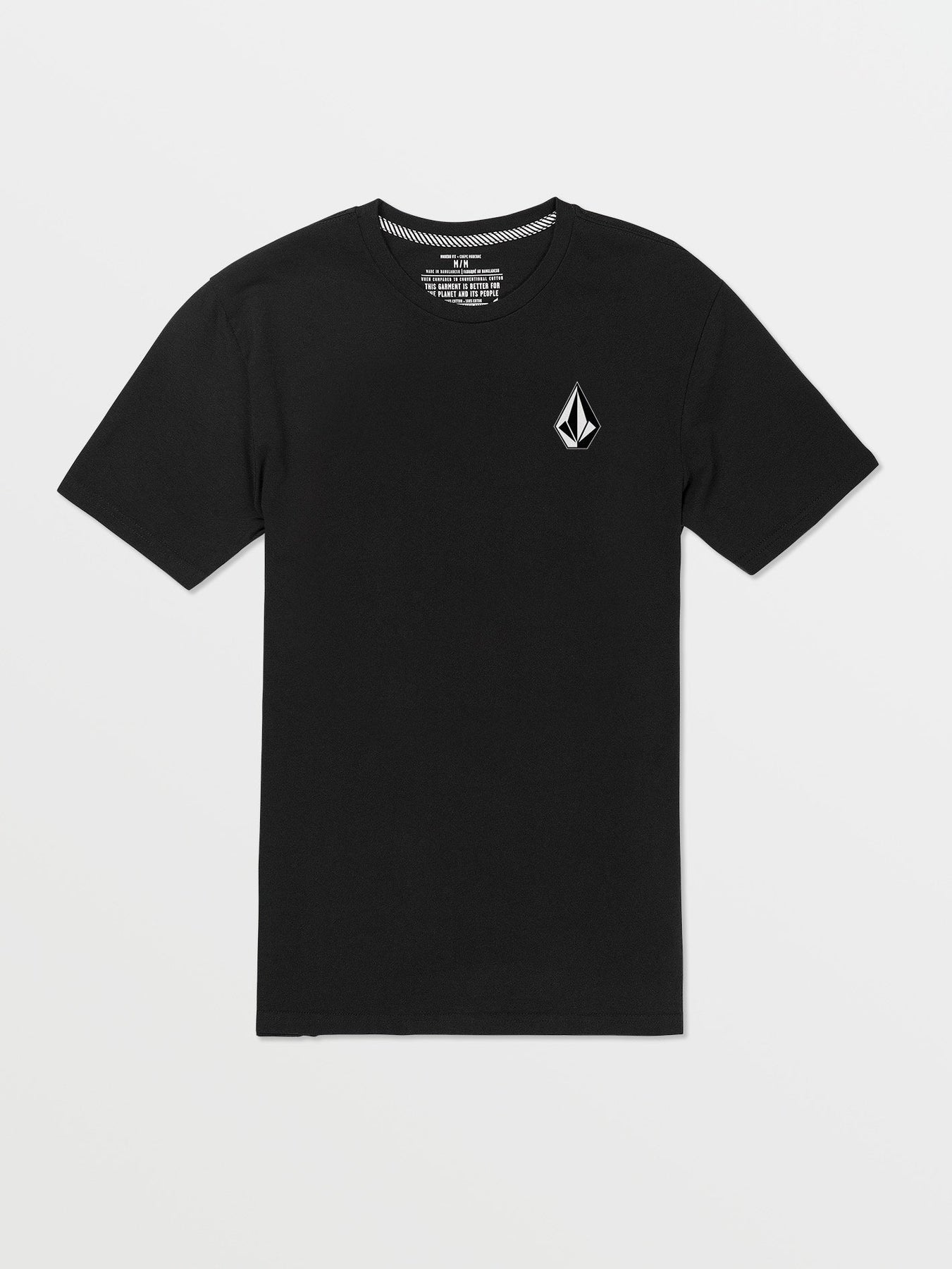 Iconic Stone Kurzarm-T-Shirt – Schwarz Combo