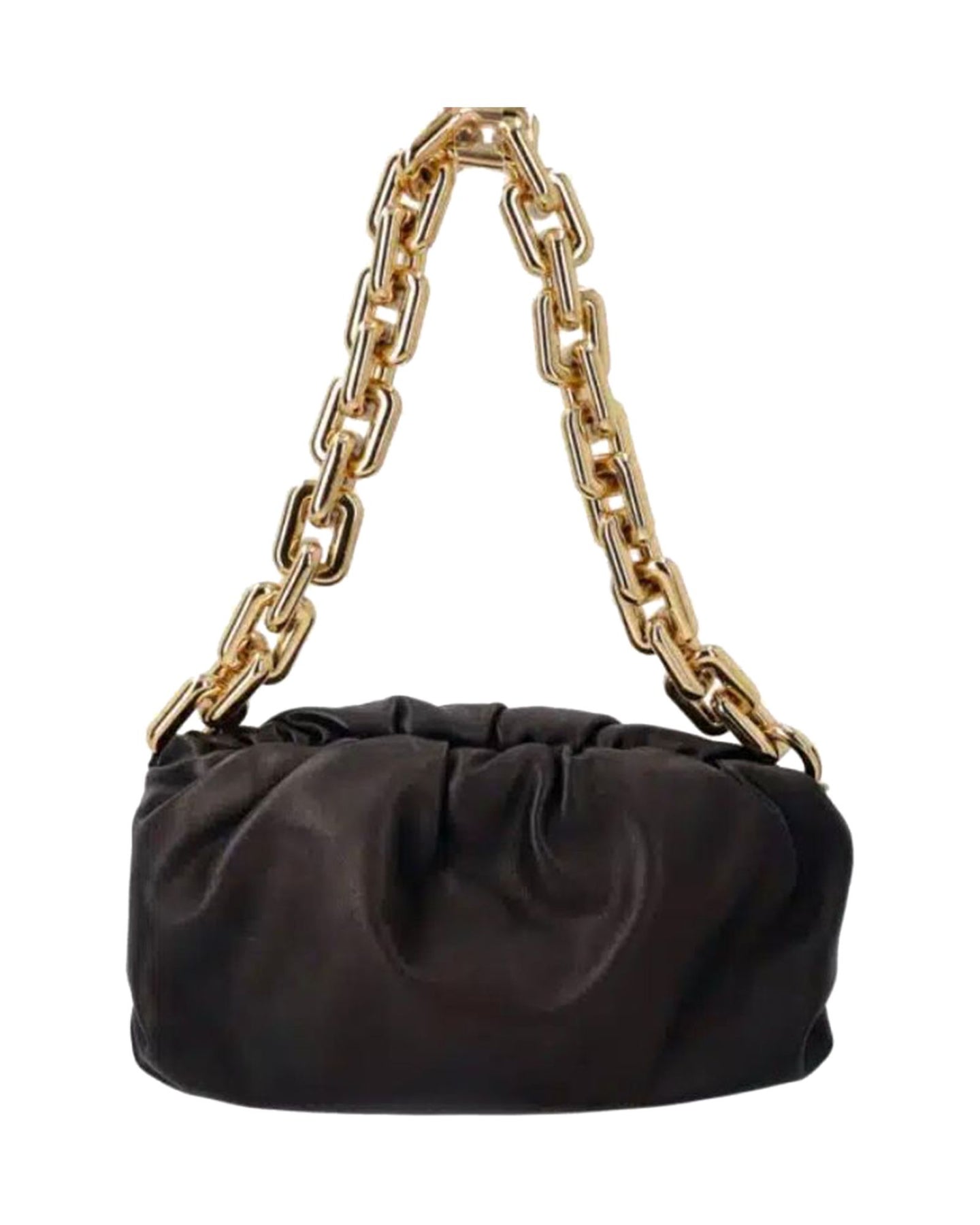 Bottega Veneta Kettentasche aus schwarzem Kalbsleder