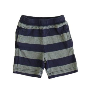 Hanna Andersson Jungen marine-grau Streifenshorts 7805921230908