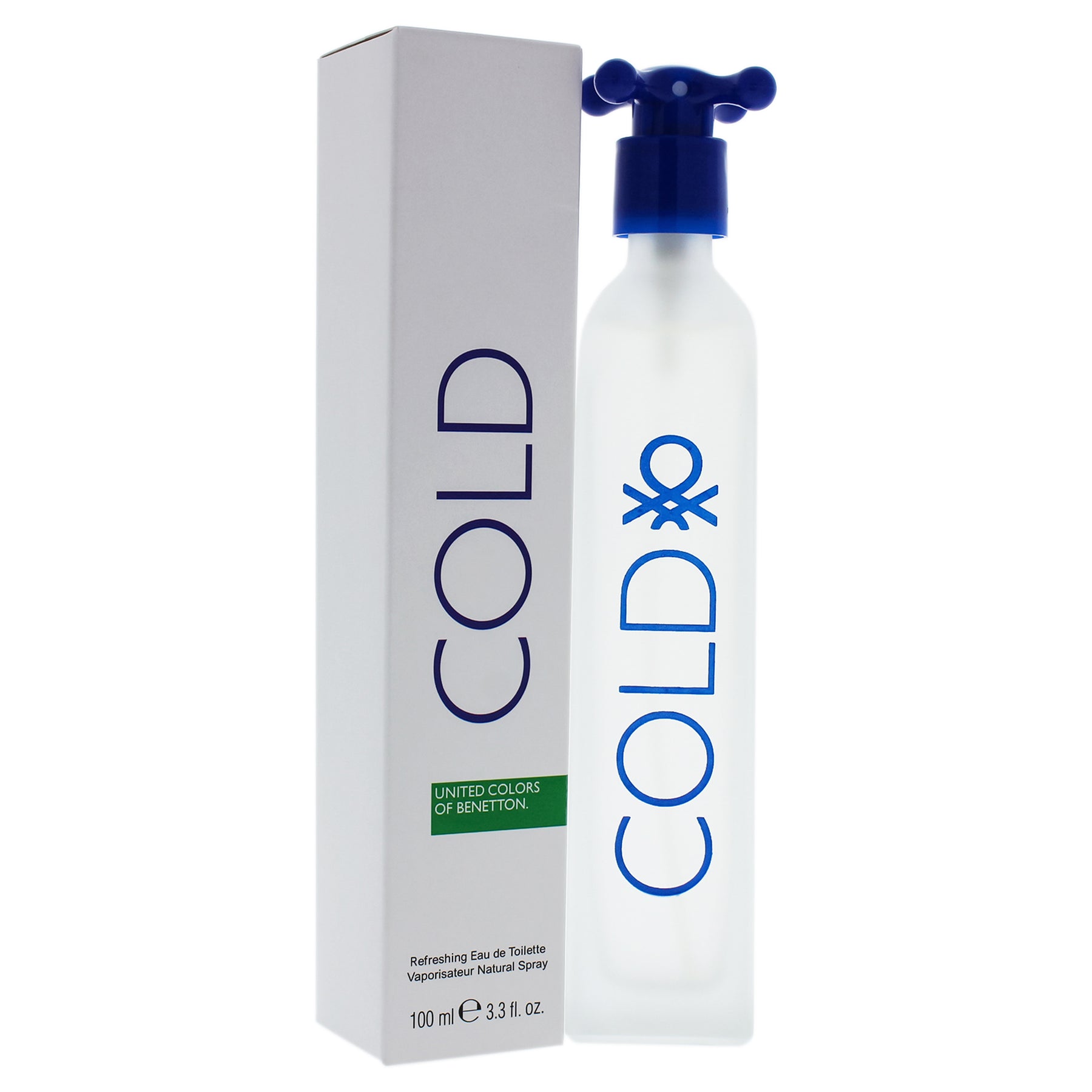 Cold von United Colors of Benetton for Men – 3.3 oz Eau de Toilette Spray