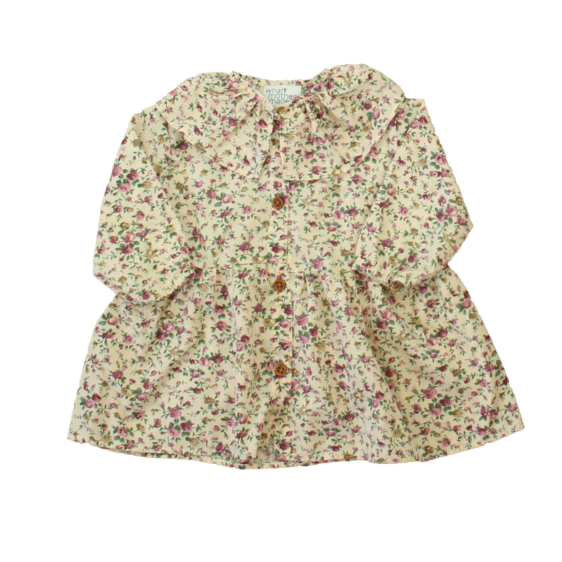 Was ist los? Mother Gemacht Mädchen Rosa Blumenkleid