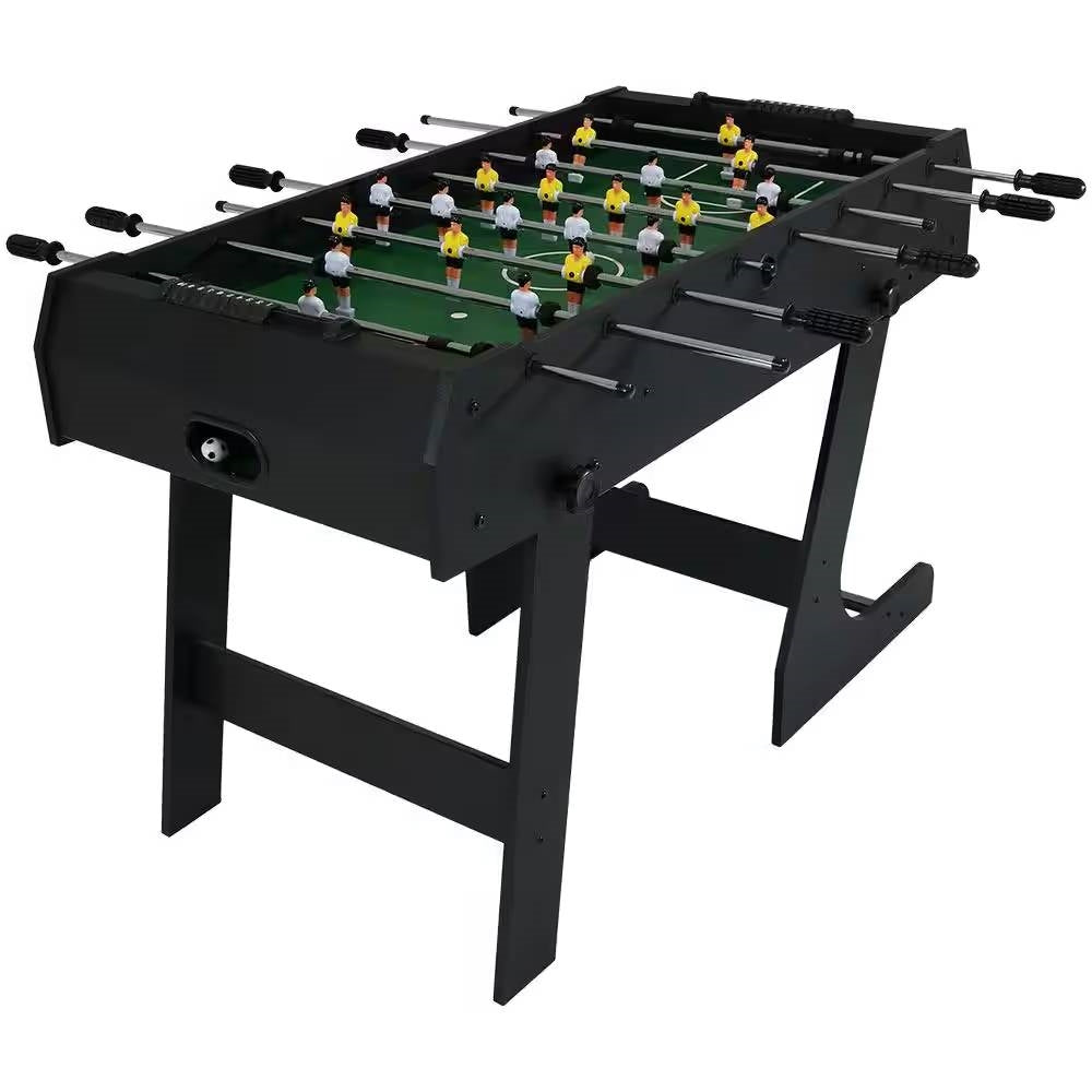 Schwarz faltbar Platz sparen 48-in. Tischkicker w / Score-Zähler und 2 Bälle