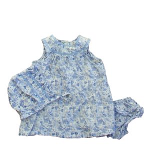 Gocco Mädchen blau-weißes Kleid – 7805953703996