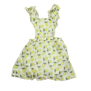 Lil Lemons Mädchen weiße Zitronen Jumpsuit – 7805942038588