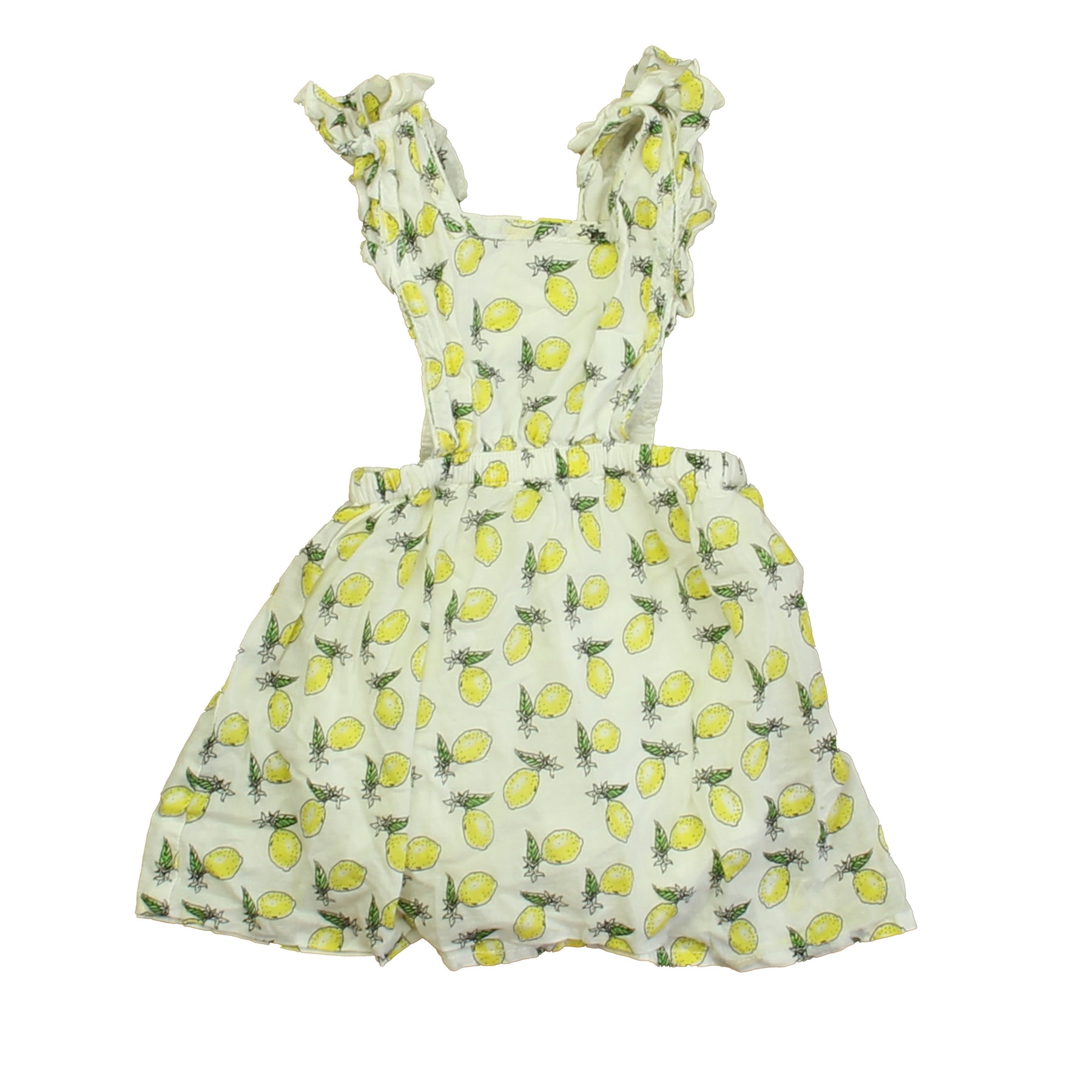 Lil Lemons Mädchen weiße Zitronen Strampler