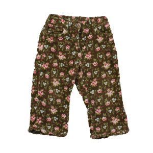 Janie and Jack Mädchen braun florale Cordhose – 7805953736764