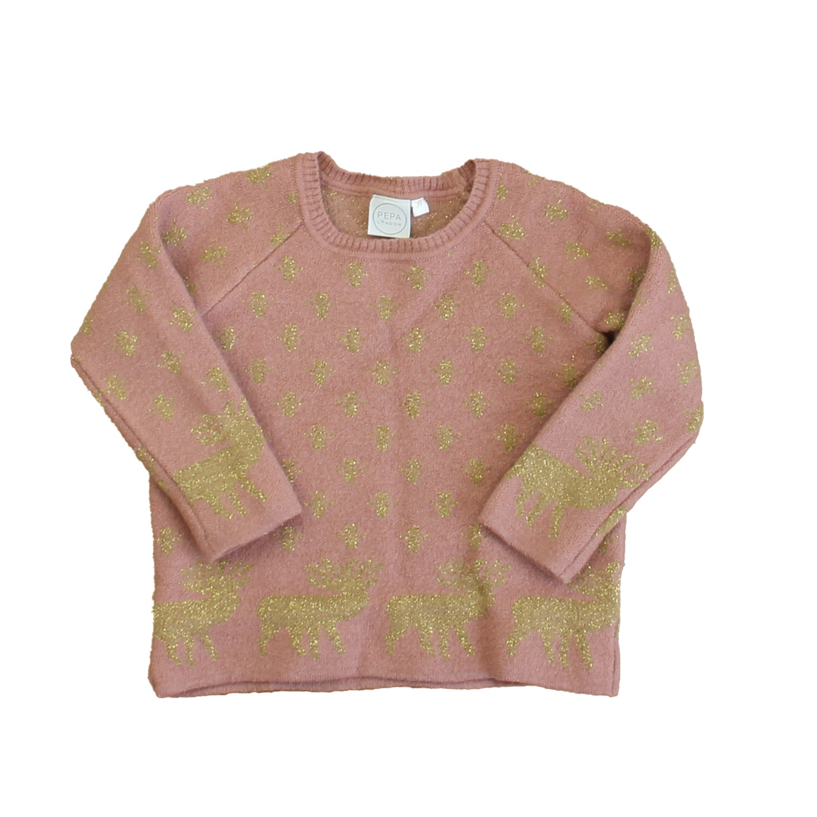 Pepa London Mädchen Mauve – Gold Pullover