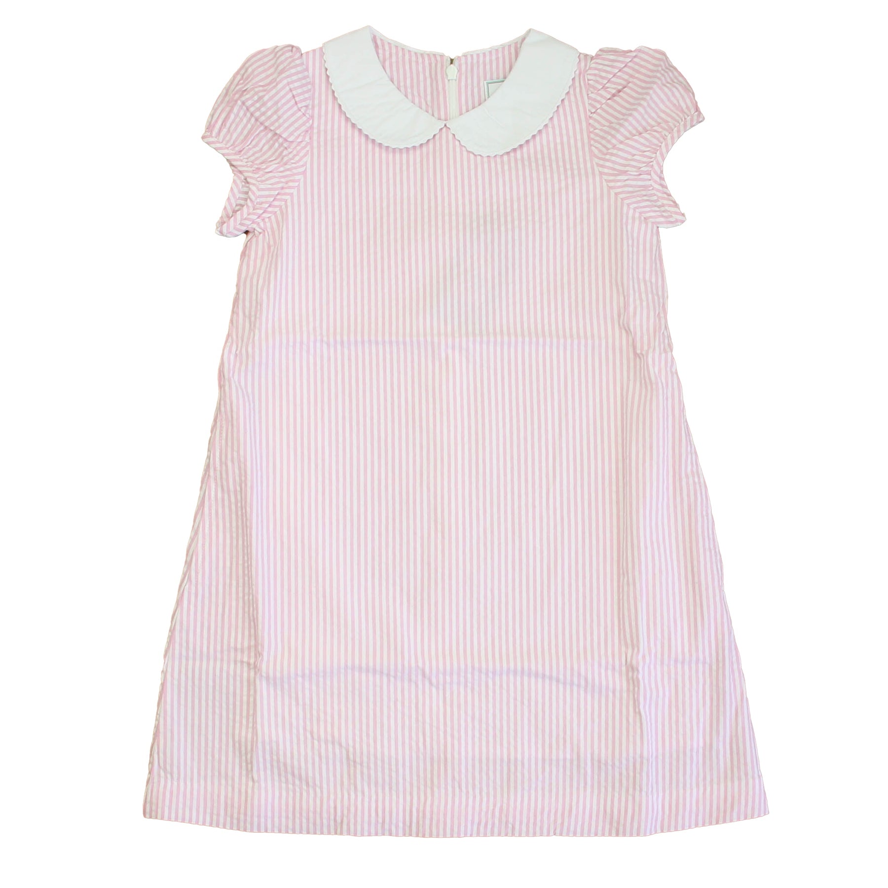 Classic Prep Mädchen Rosa Seersucker Kleid