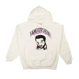 Weißer YAMS DAY Icon Kapuzenpullover