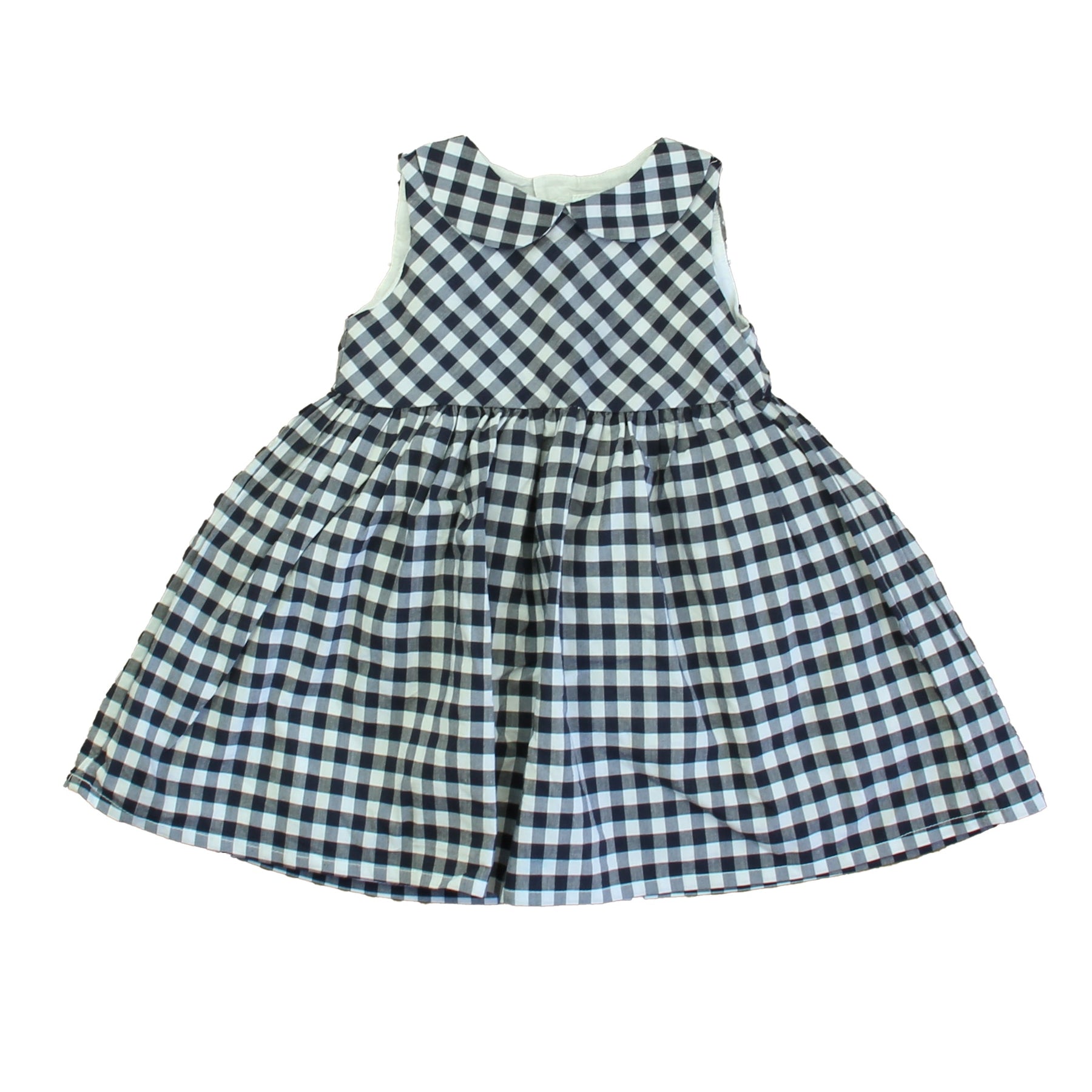Edghill Kollektion Mädchen Weiß – Dunkelblau Kleid