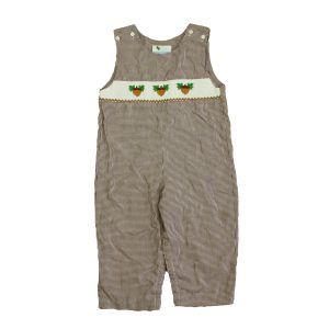 The Best Dressed Child Jungen braune weiße Eicheln Jumpsuit – 7805956948028