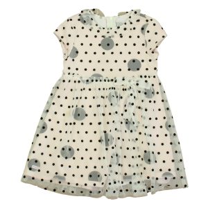 American Girl Mädchen Rosa – Schwarzes Kleid mit Punkten