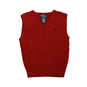 Ralph Lauren Jungen rot Pullover Weste – 7805980966972