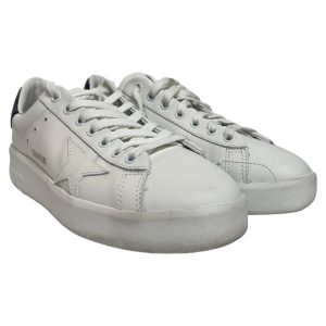 Golden Goose Purestar Low-Top Sneakers aus weißem Kalbsleder – 7833680937020