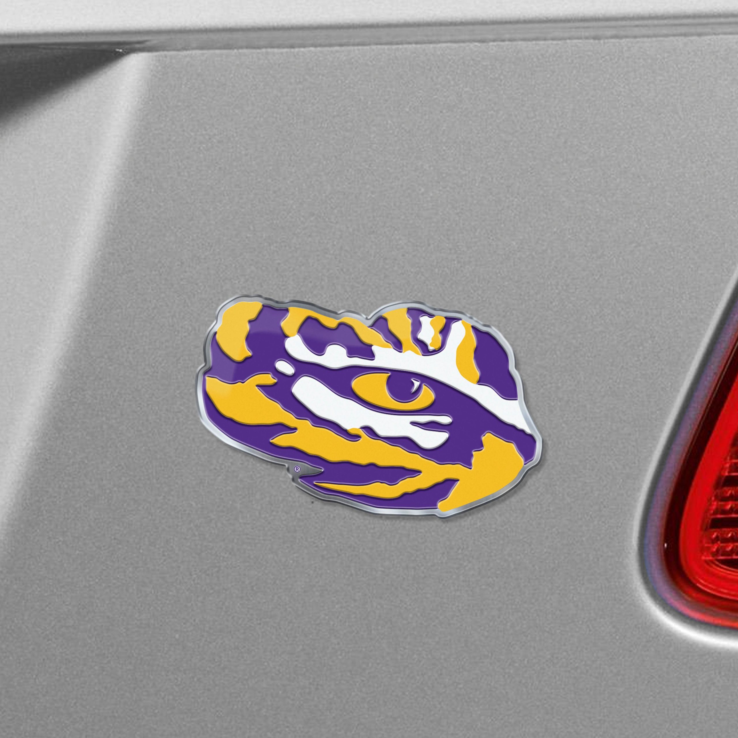 Fanmats LSU Tigers Heavy Duty Aluminium geprägte Farbe Emblem – Alternative