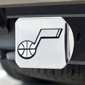 Fanmats Utah Jazz Chrom Metall Hitch Cover mit Chrom Metall 3D Emblem