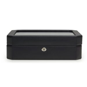 Wolf 458403 Windsor 10 Stück Uhrenbox in Schwarz & Lila