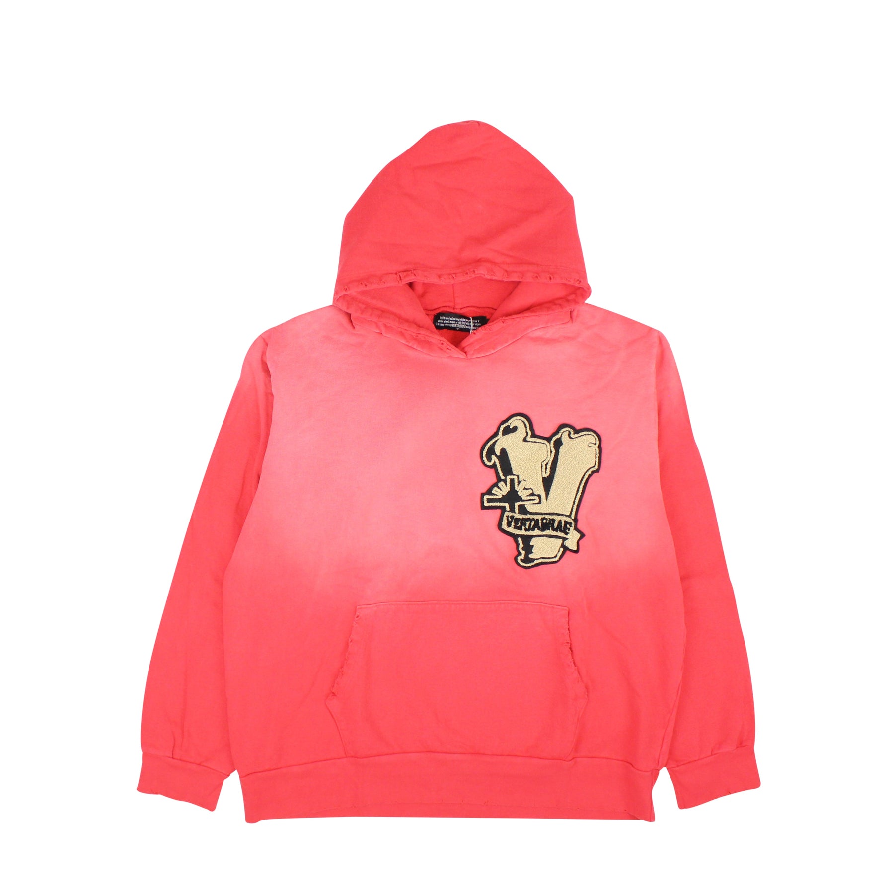 Rot Vert Patch Cottton Kapuzenpullover
