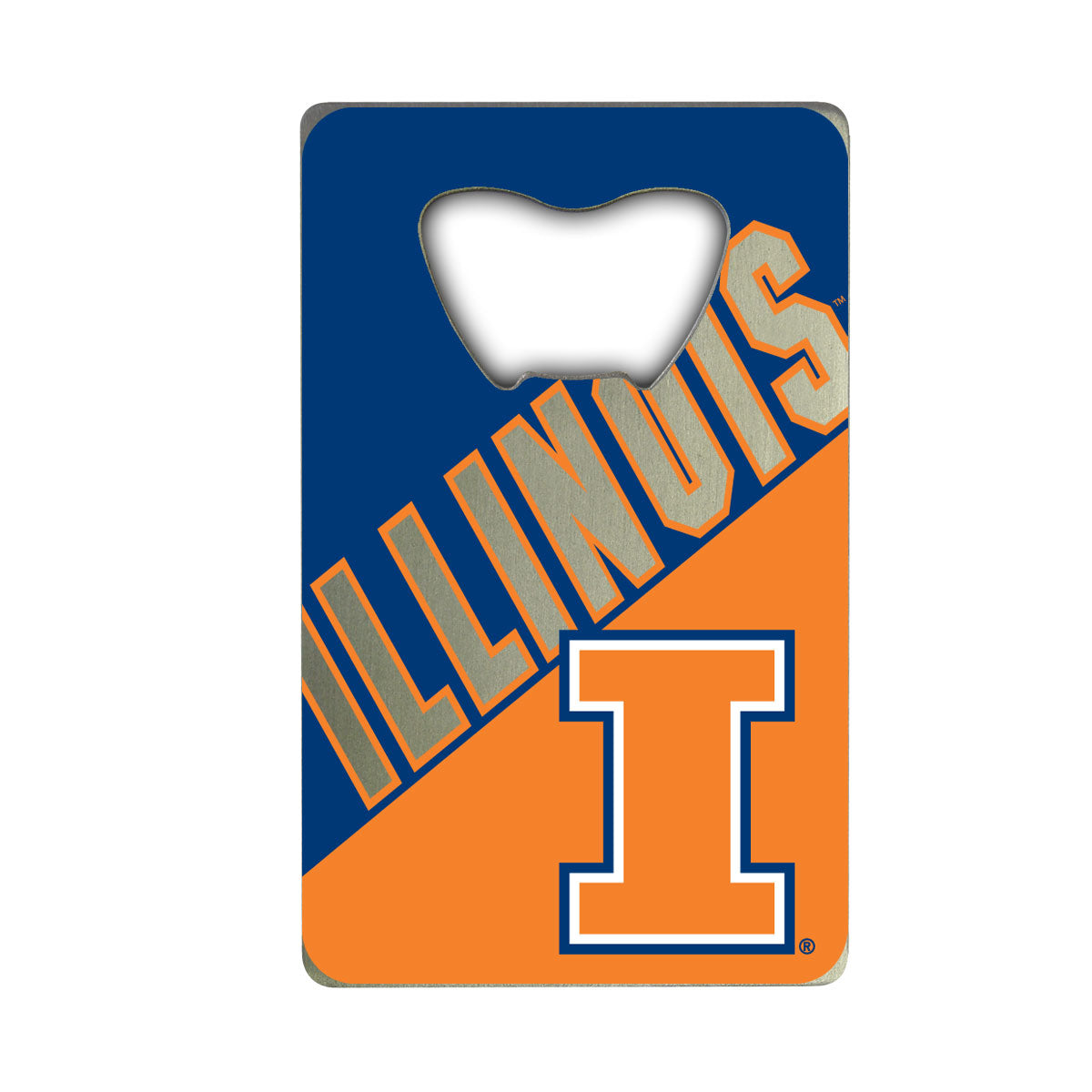 Fanmats Illinois Illini Kreditkarten-Stil Flaschenöffner - 2 "x 3,25"