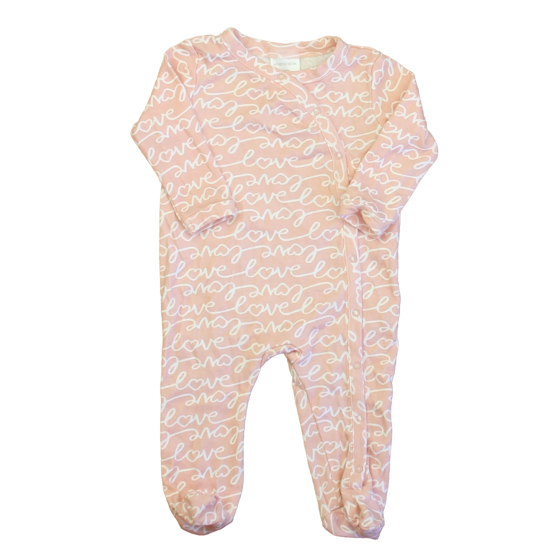 Nordstrom Mädchen Rosa – Weißes Langarm-Outfit