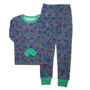 Mightly Mädchen lila Leopard 2-teilige Pyjamas – 7805936336956