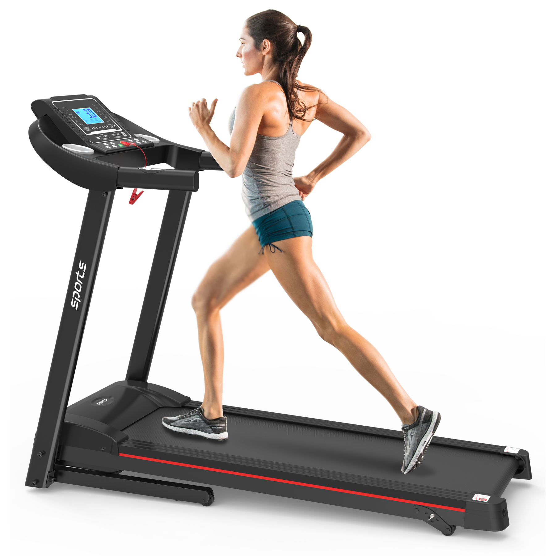 Streamdale Fitshow App Home Faltbares Laufband mit Steigung