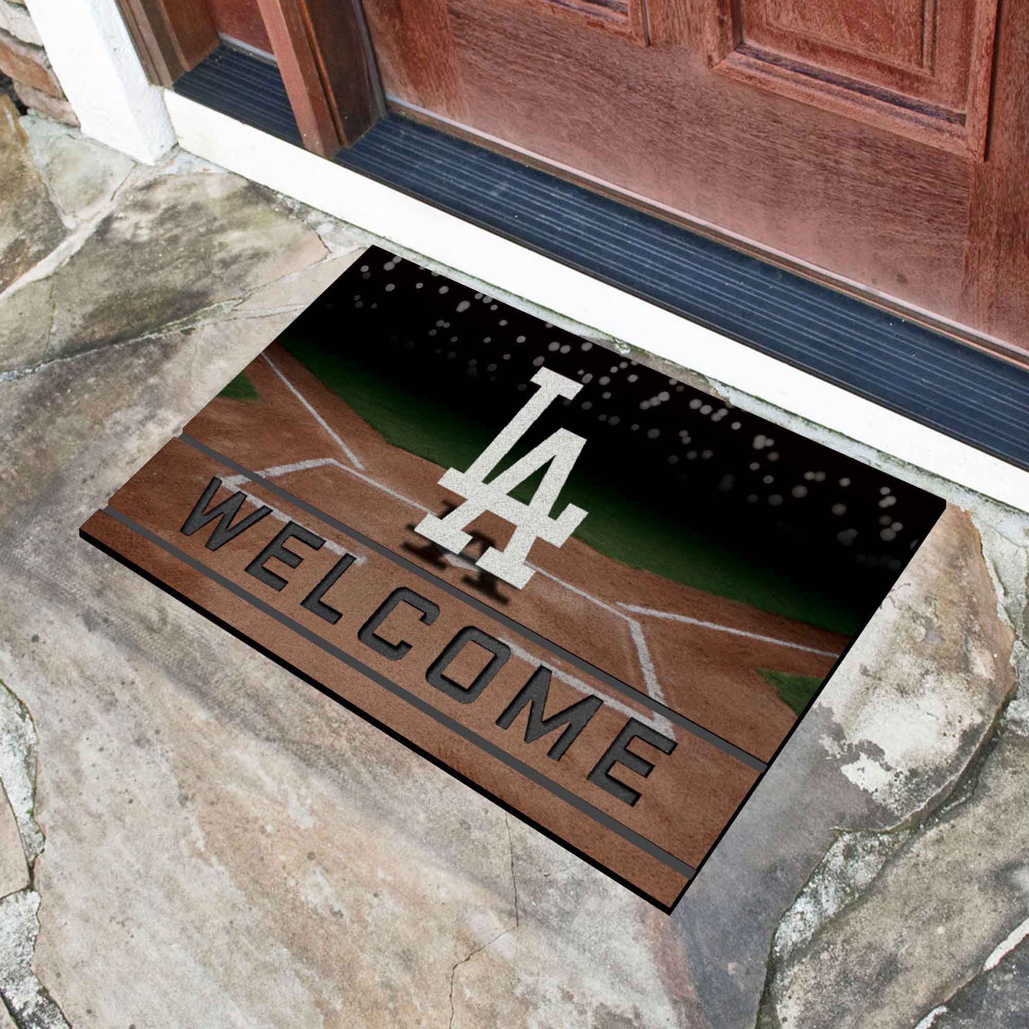 Fanmats Los Angeles Dodgers Gummi-Türmatte – 18′′ x 30′′