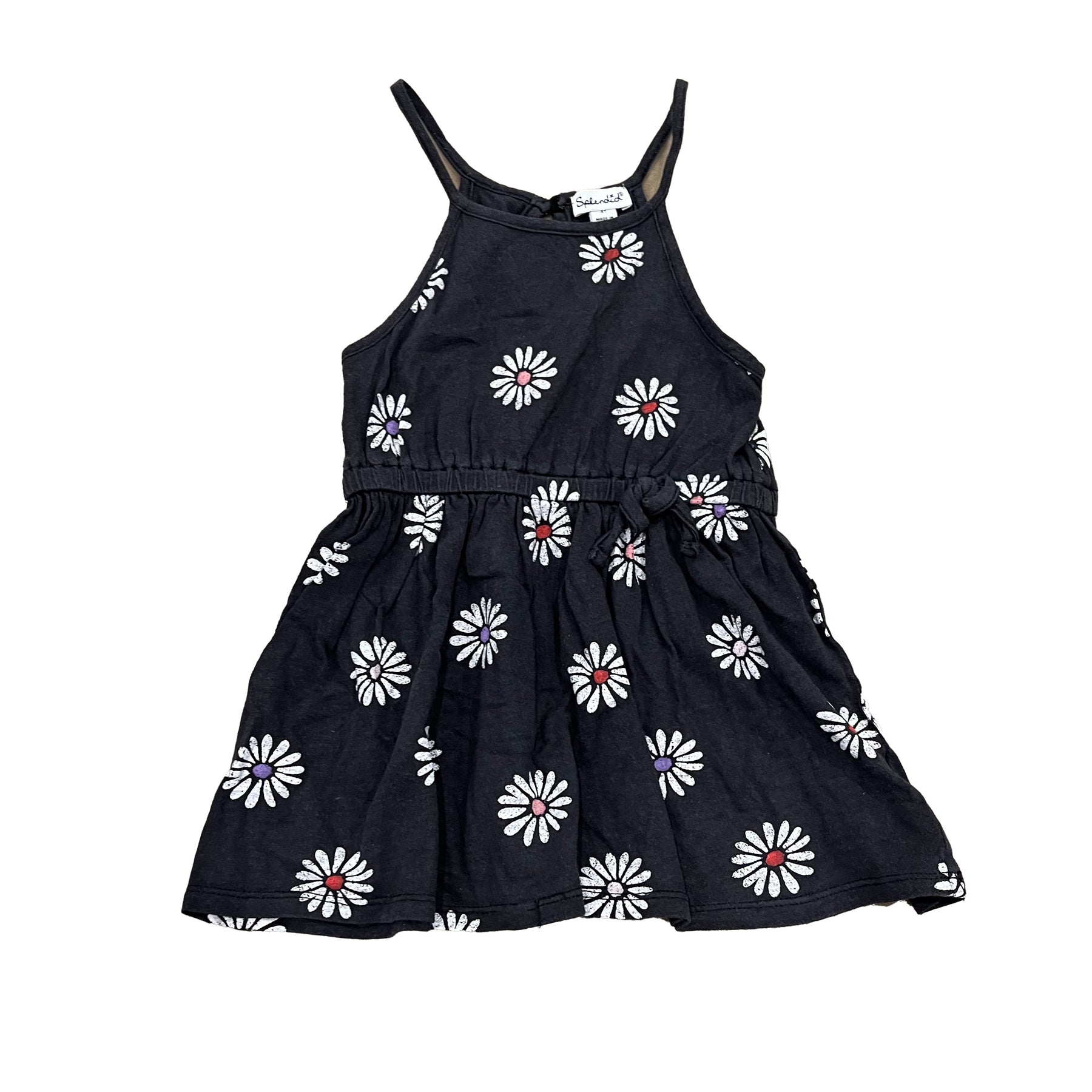 Splendid Mädchen schwarz mit Blumenmuster Top Top