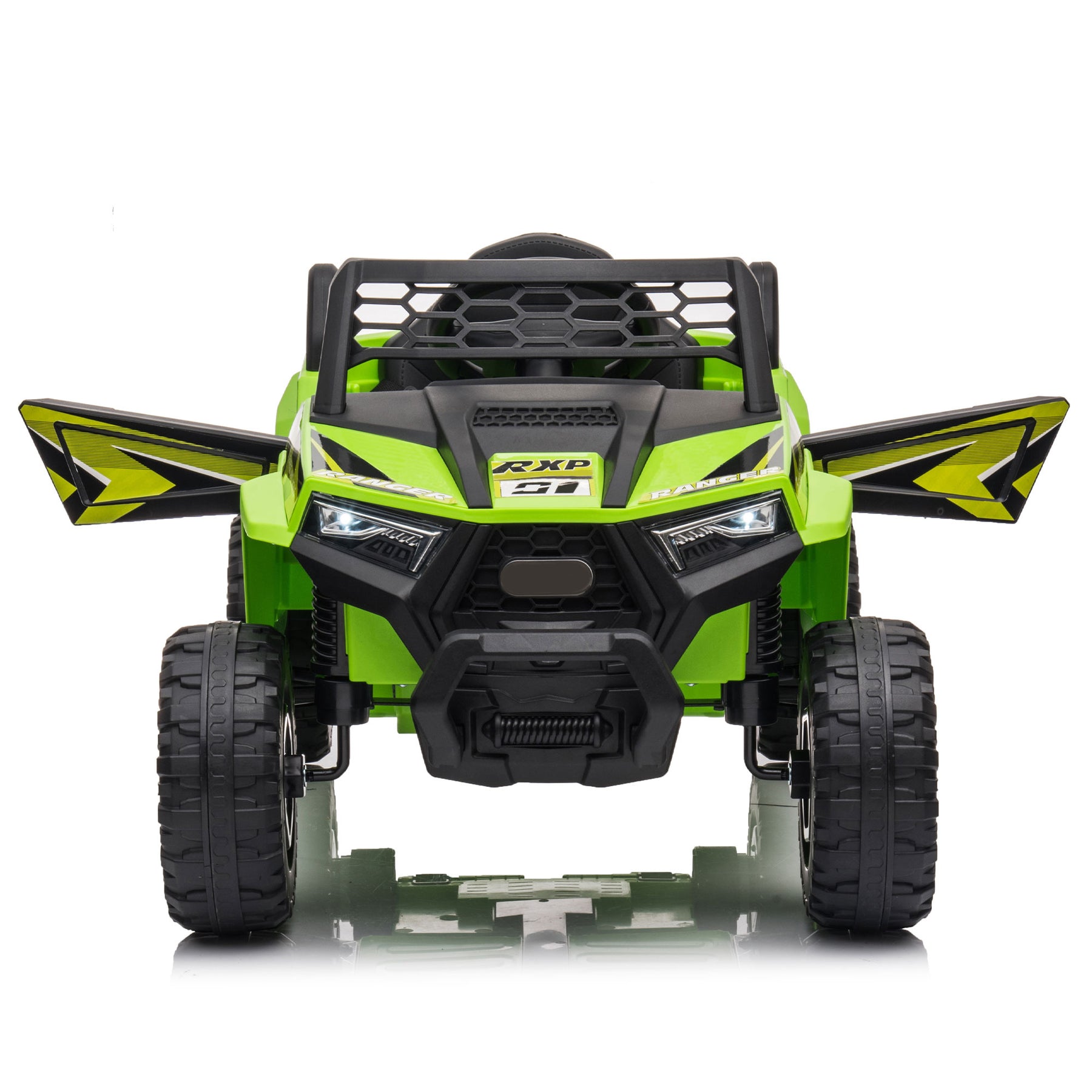 Streamdale Ultimate Kinder Abenteuer Ride-On Grün PP Mini UTV mit eingebauter Musik