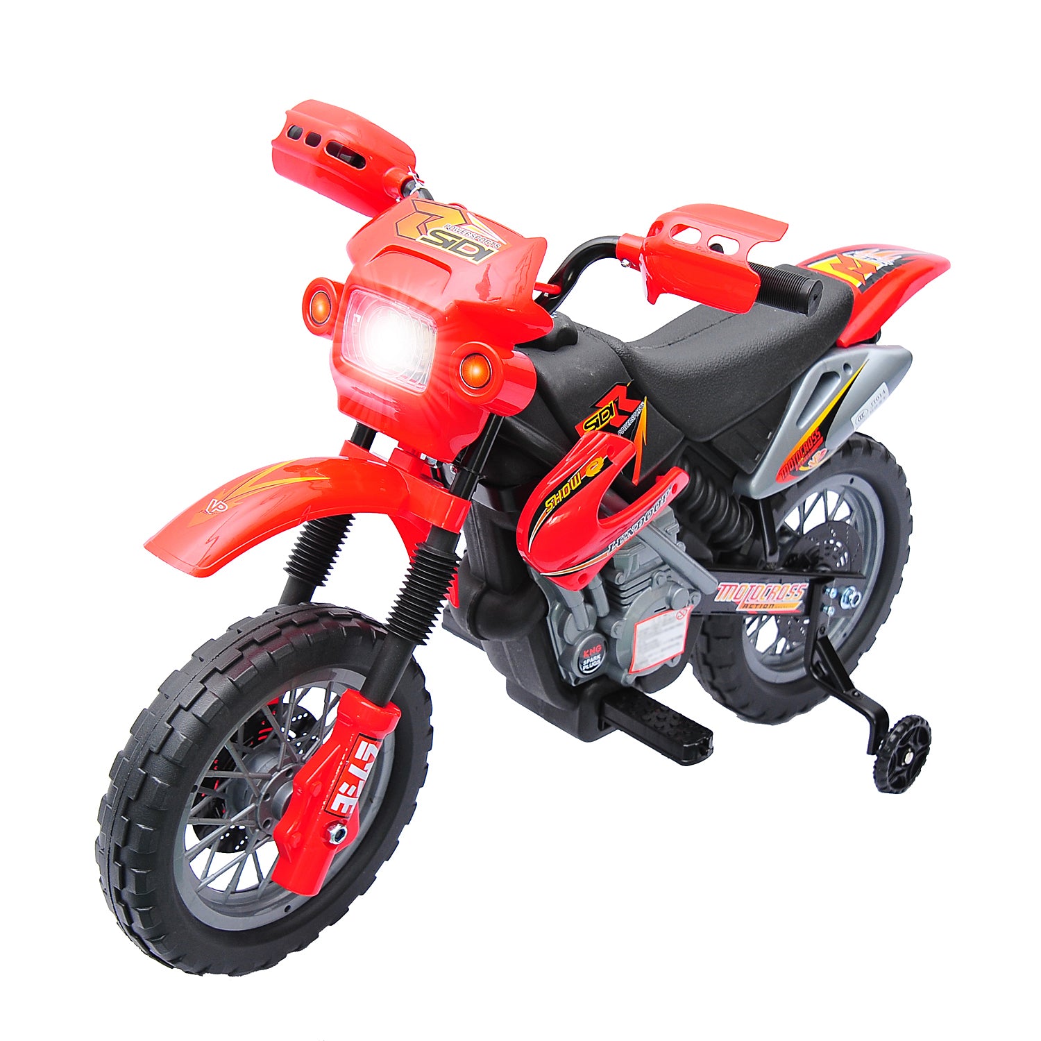 Streamdale Kinder Elektrisches Motorrad mit Trainingsrädern