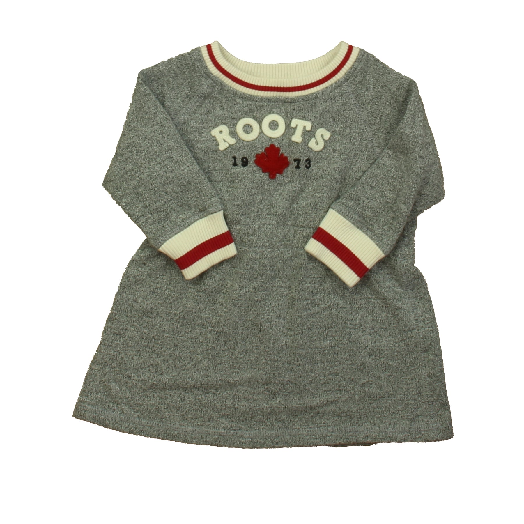 Baby Roots Mädchen Grau – Rotes Kleid