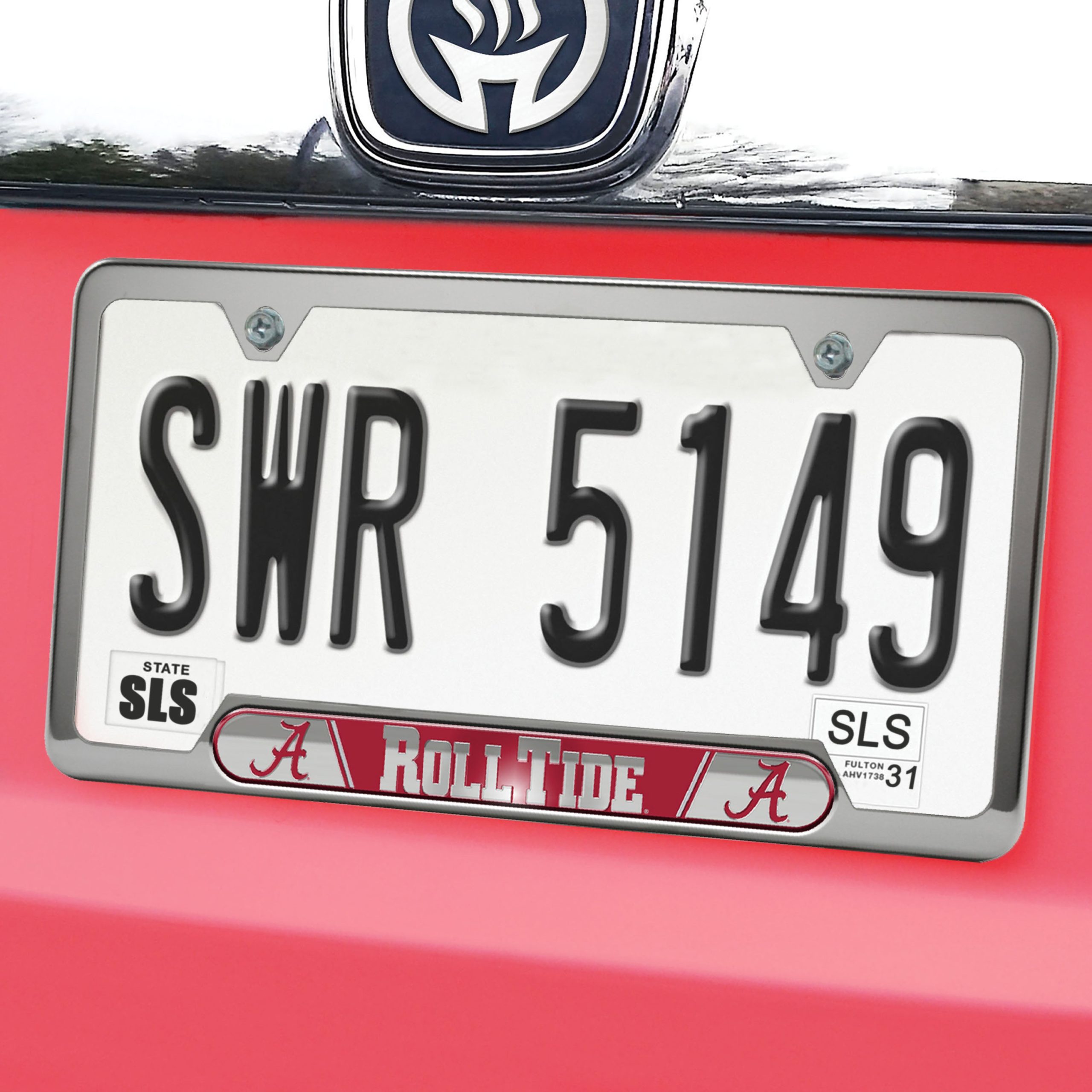 Fanmats Alabama Crimson Tide geprägten Nummernschild Rahmen, 6,25 "x 12,25"