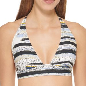 Damen bedruckte abnehmbare Padding Bikini Badeoberteil