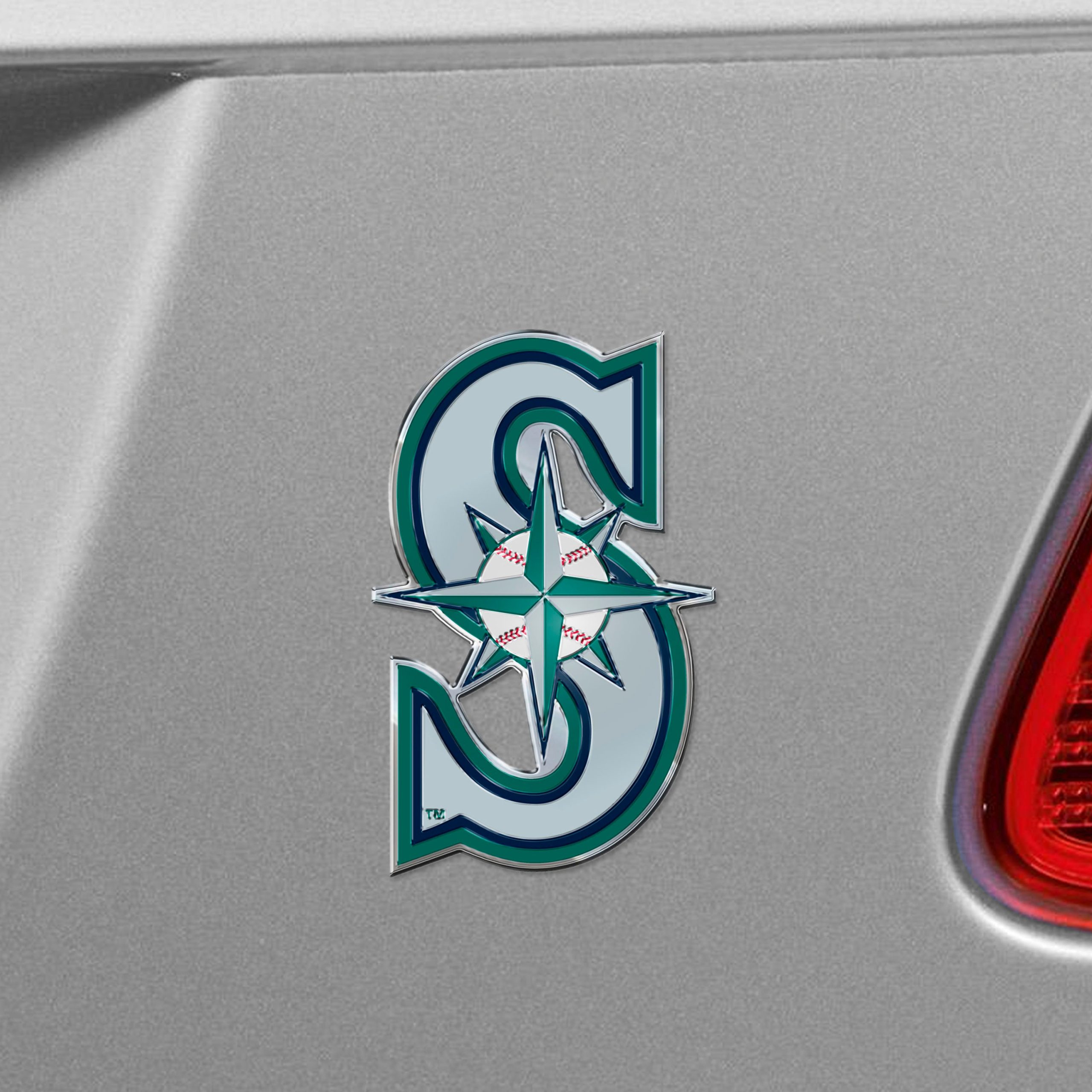 Fanmats Seattle Mariners Heavy Duty Aluminium geprägte Farbe Emblem