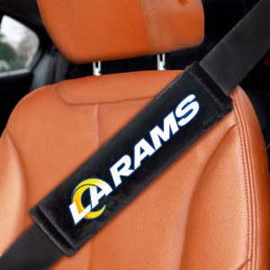 Fanmats Los Angeles Rams besticktes Sicherheitsgurtpolster – 2 Stück