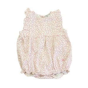 Petit Plume Mädchen weiß rosa Herzen Jumpsuit – 7805967990844