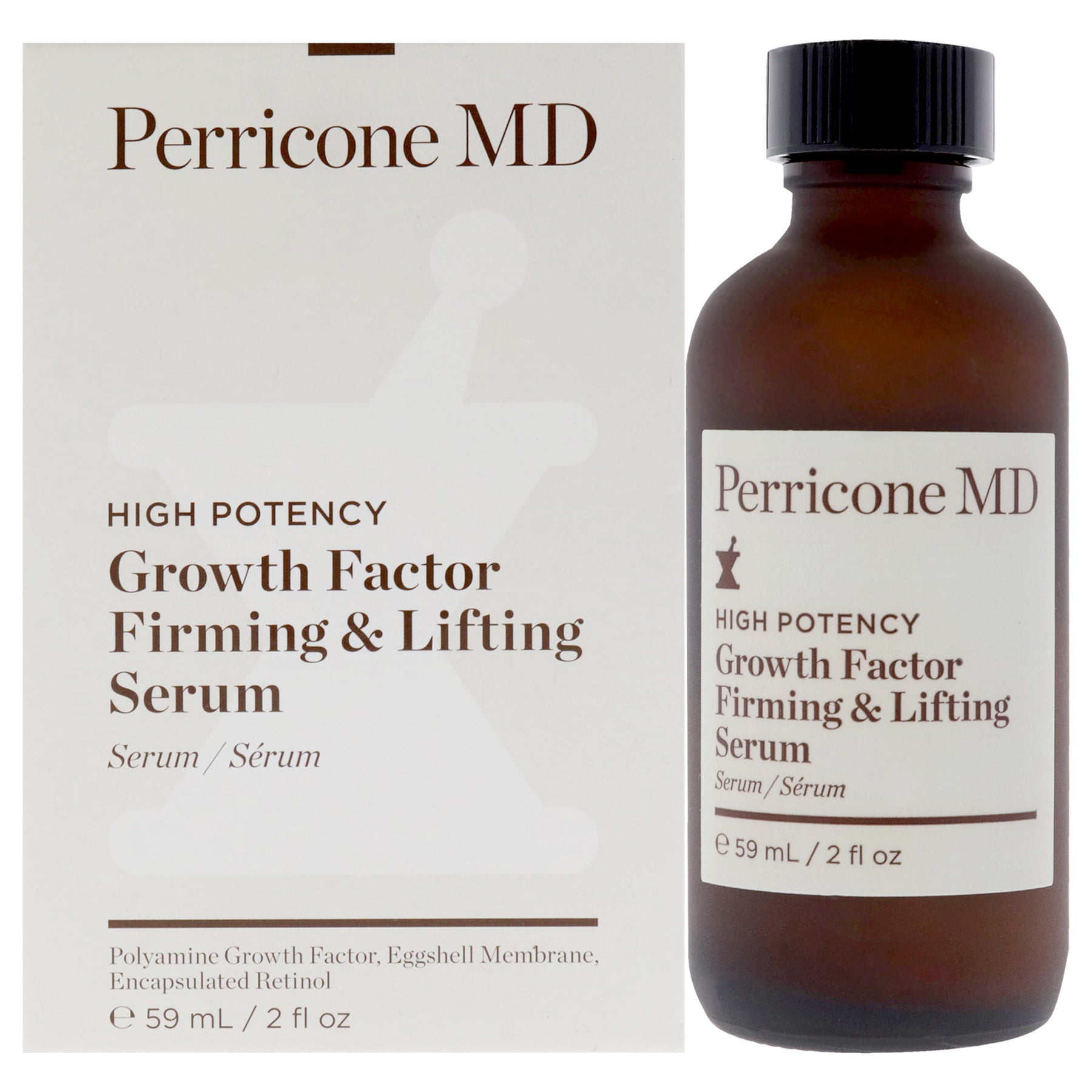 High Potency Growth Factor Straffendes und hebendes Serum von Perricone MD für Unisex – 2 Unzen Serum