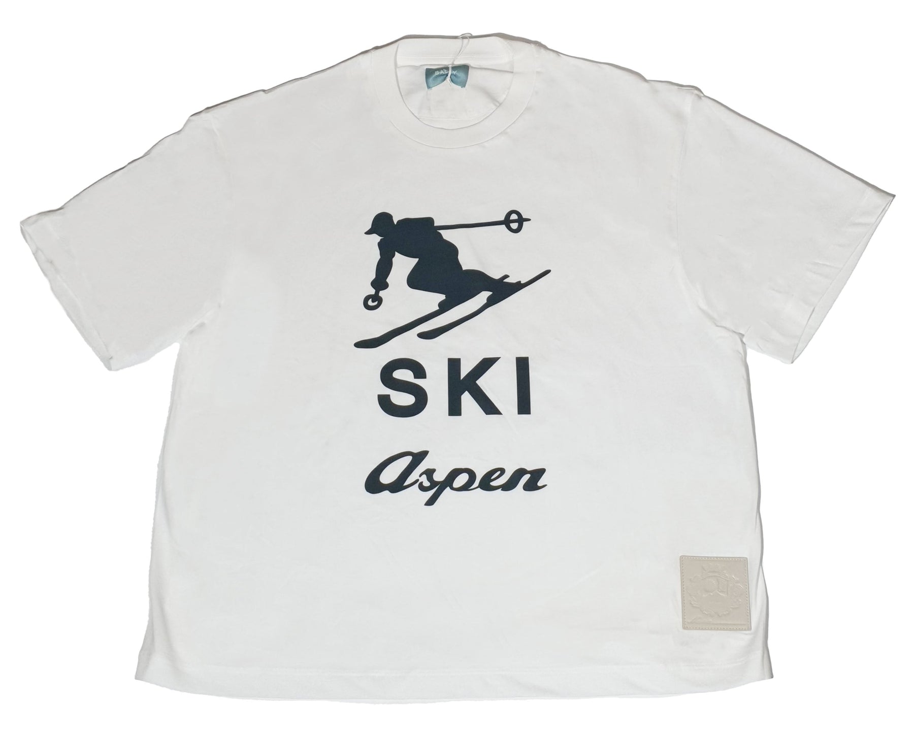 Bally Unisex 6302882 Ski Aspen 100% Baumwolle Knochen T-Shirt